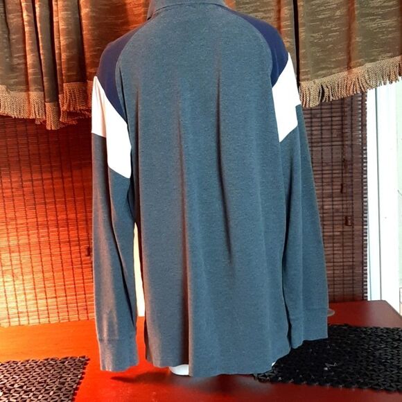 MEN’S TOMMY Hilfiger‎ Gray&Blue Cotton  Long sleeveXL - Picture 5 of 8